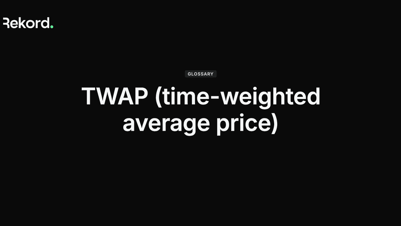 TWAP Oracle Explained: How Time-Weighted Pricing Works