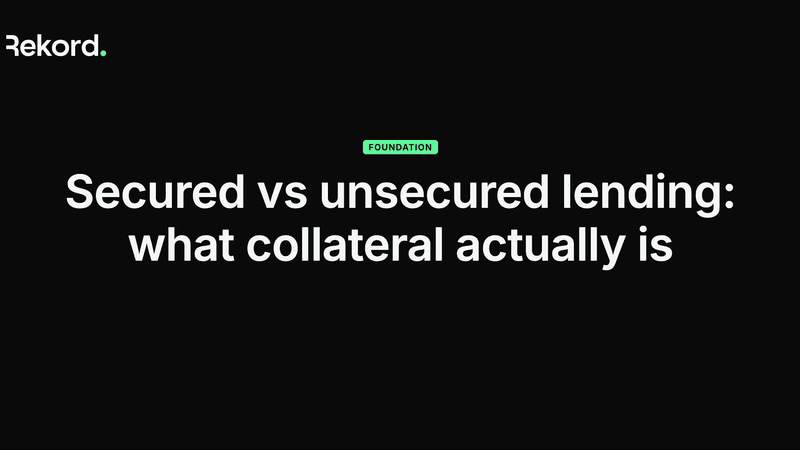 Secured vs Unsecured Loans: What Collateral Actually Is